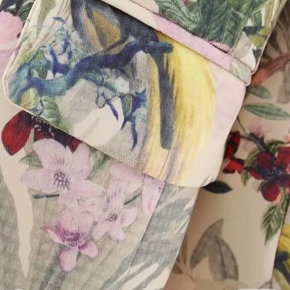 Nwt Women printed Blazer, Small, floral, birds,beautiful, Small - Picture 8 of 15